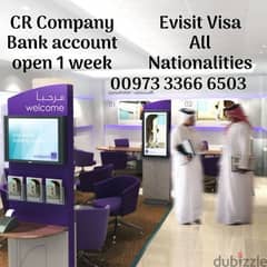 CR bank account open issue, Visit visa available, visa extension