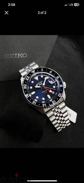 SEIKO Watch sports automatic ssk003k1 gmt series One years warranty 0