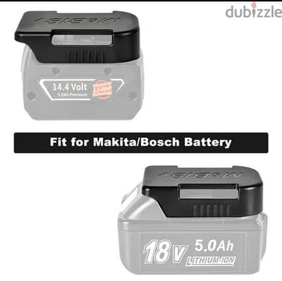 5 pcs Makita or Bosch battery storage holder