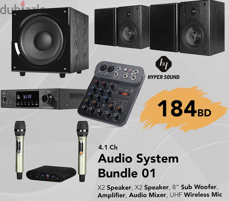 AFFORDABLE AUDIO SYSTEM PACKAGE! 0