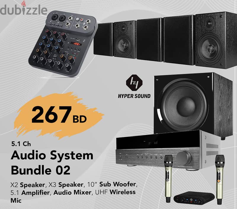 AFFORDABLE AUDIO SYSTEM PACKAGE! 1