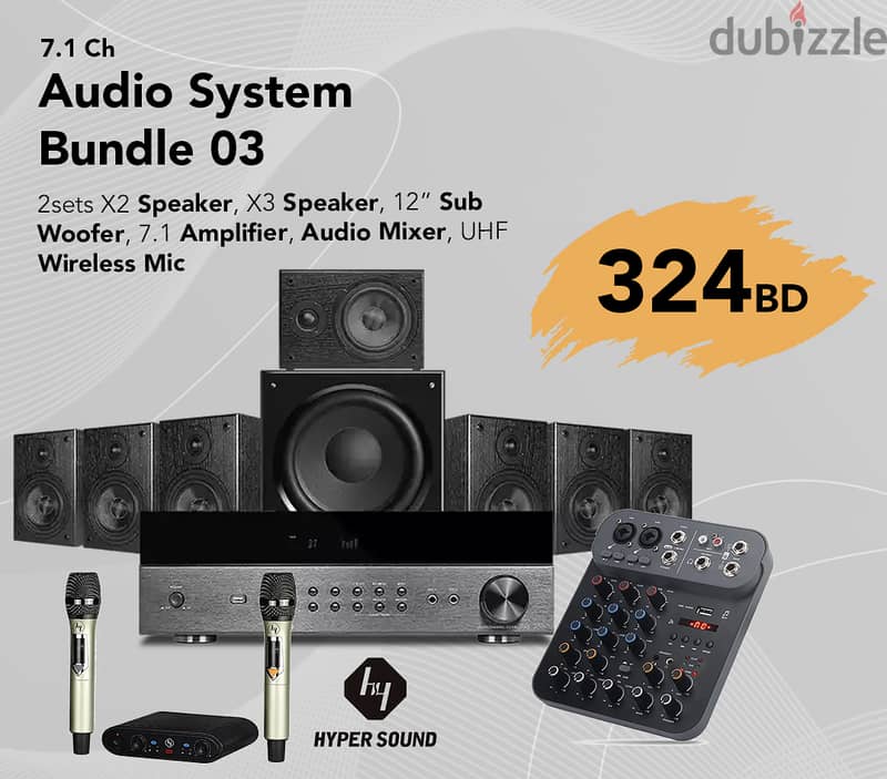 AFFORDABLE AUDIO SYSTEM PACKAGE! 2