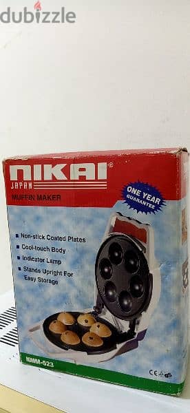 Nikai Muffin Maker, Not used, New Box pack 1