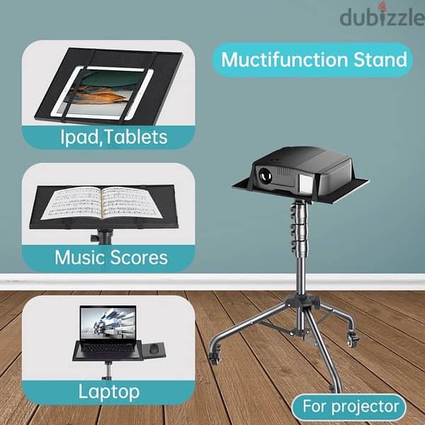 Tripod with wheels for Tablets, Laptops, Projectors 0