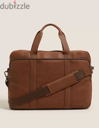 Leather Briefcase - M&S COLLECTION