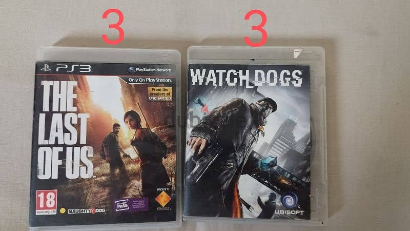 PS3 GAMES , GTAV , WATCH DOGS, LAST OF US, UNCHARTED, etc. 4