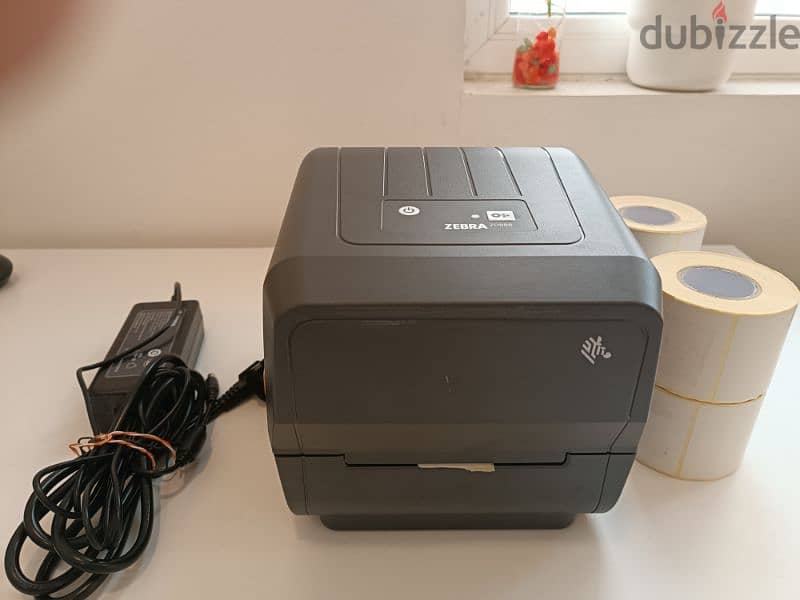 ZEBRA ZD888 Barcode printer with Stickers and Barcode Scanner 1