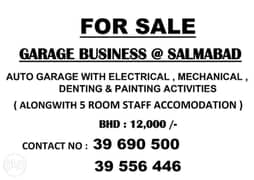 Garage For Sale with Staff accommodation and other activities 0
