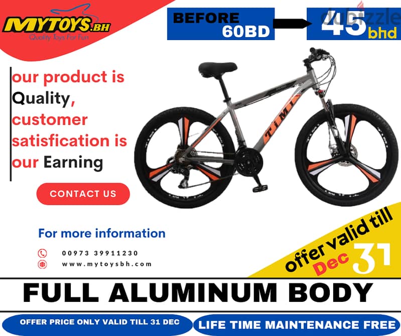 full alumimum body , bicyle offer 3D/6D Full Aluminum 26-Inch BikeStep 1
