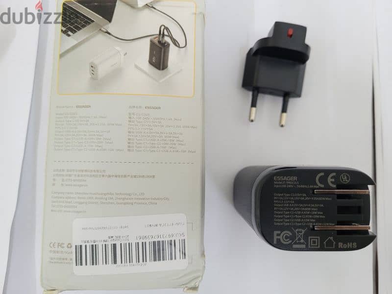 {NEW} ESSAGER 65W GaN Type-C Mini Fast Charger(Apple, Andriod, Laptop) 4