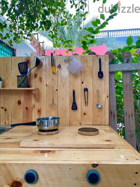 Customised outdoor Wooden Play/Mud Kitchen for kids 1