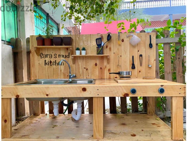 Customised outdoor Wooden Play/Mud Kitchen for kids 2