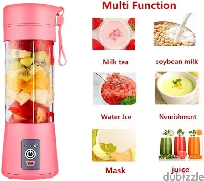 New Portable and Rechargeable Battery Juice Blender 3