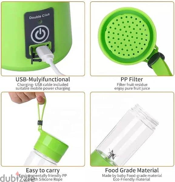 New Portable and Rechargeable Battery Juice Blender 4