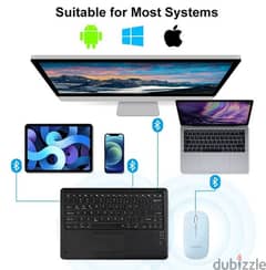 {New} 12" GOOJODOQ Wireless Bluetooth Keyboard, Apple Windows Andriod 0