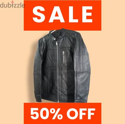 Men Genuine leather jacket