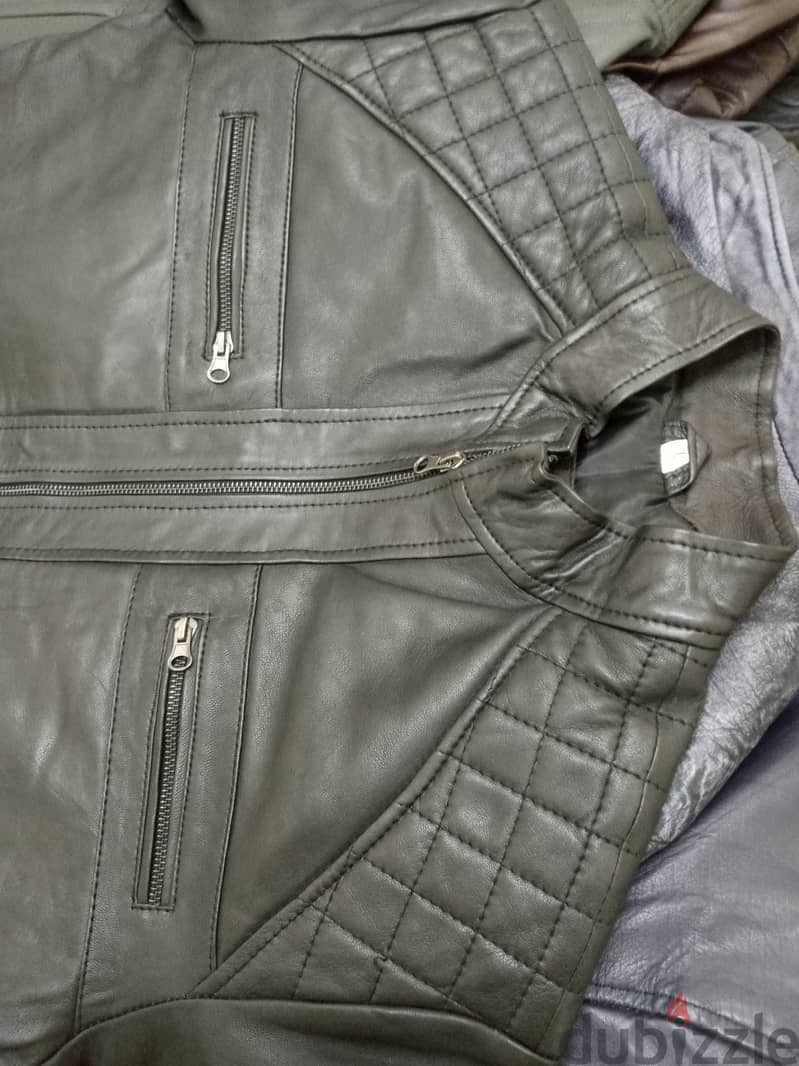 Men Genuine leather jacket 1