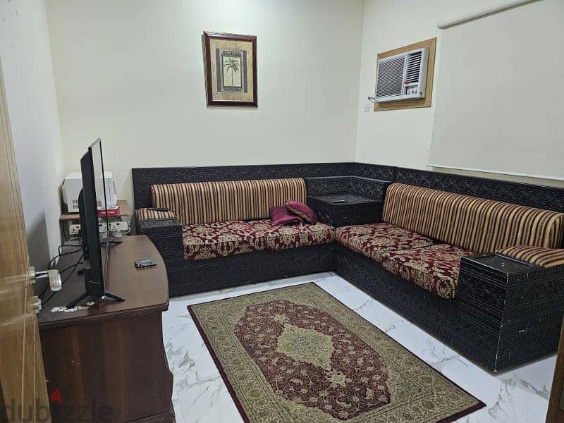 Furnished studio for rent in Riffa, including electricity and water, 2