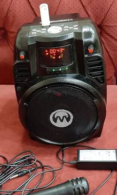 MICROOIGIT MP3 SPEAKER SYSTEM WITH 2 MICROPHONE FOR SALE