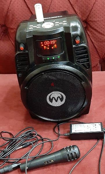 MICROOIGIT MP3 SPEAKER SYSTEM WITH 2 MICROPHONE FOR SALE 10