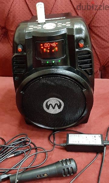 MICROOIGIT MP3 SPEAKER SYSTEM WITH 2 MICROPHONE FOR SALE 11