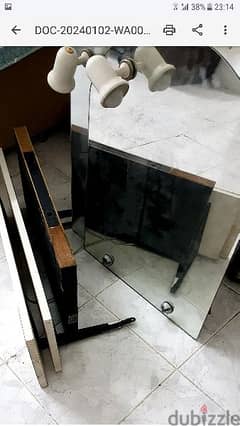2mirror and 3 shelfs for sale 0