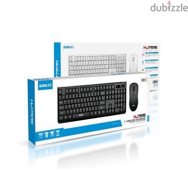 Affordable SAMA HJ7515 Slim 2.4G wireless Keyboard and Mouse Combo 1