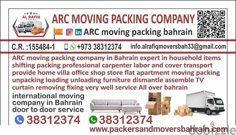 household items shift pack anywhere in Bahrain 1