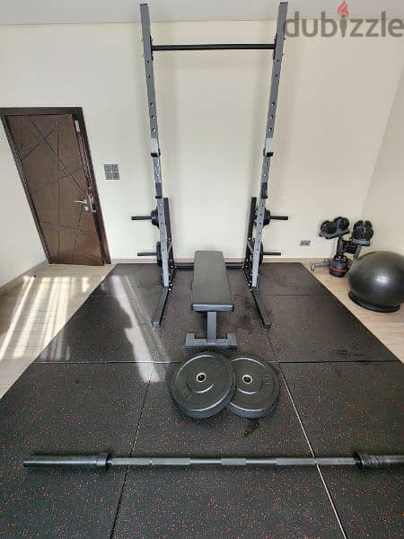 High Quality SQUAT RACK with Pull Up Bar and Two Weight Trees 2