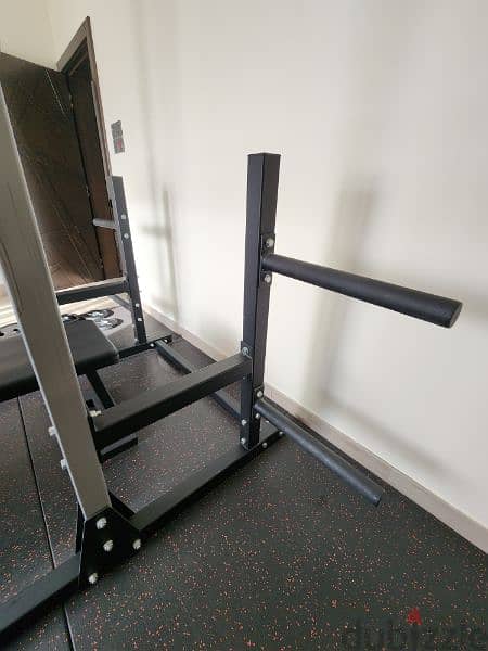 High Quality SQUAT RACK with Pull Up Bar and Two Weight Trees 5