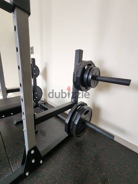 High Quality SQUAT RACK with Pull Up Bar and Two Weight Trees 6