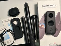 insta360 ONE X2 with 128GB sd card and accessories 0