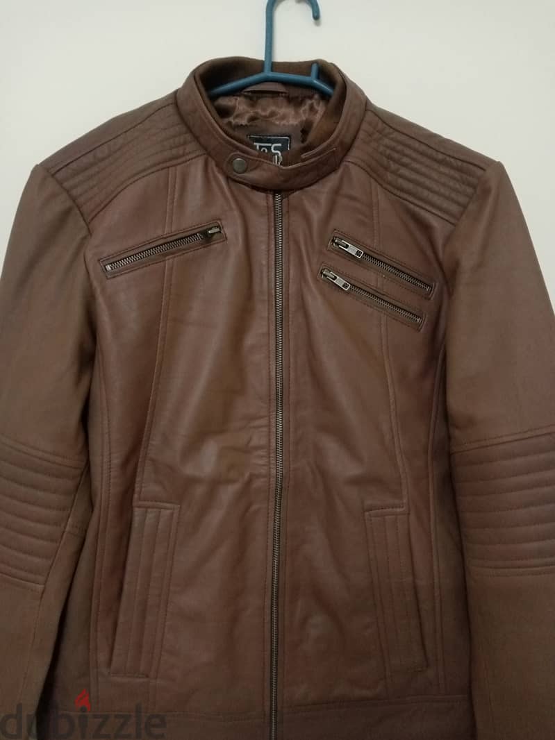 Men Genuine leather jacket 2