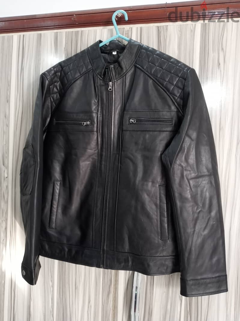 Men Genuine leather jacket 6