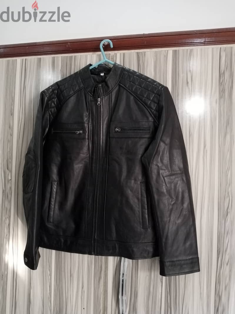 Men Genuine leather jacket 7