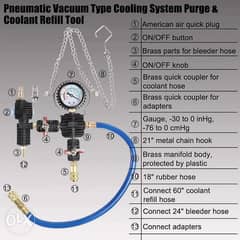 Radiator Coolant System Vacuum Purge Coolant Refill Tool Kit Vacuum Pu 0