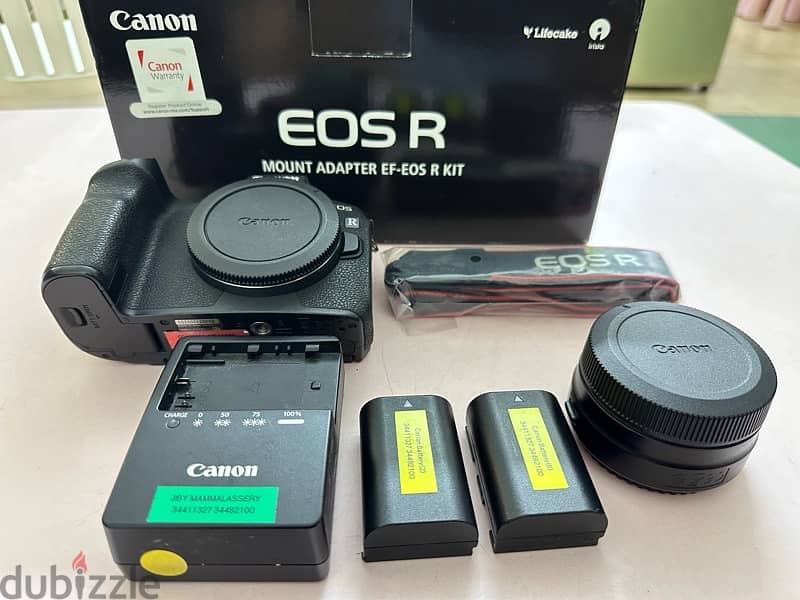 canon EOS R with adaptor 7