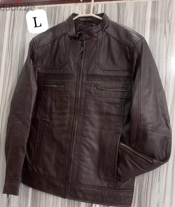 Men genuine Pakistani Leather jacket 1