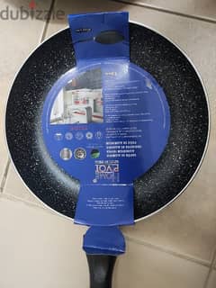 {New} Marble coated Fry Pans 24 cm Aluminium induction buttom 0