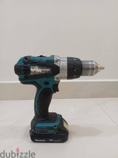 Used Makita Cordless Hammer drill DHP458 مثقاب مطرقة مكيتا لاسلكي 1