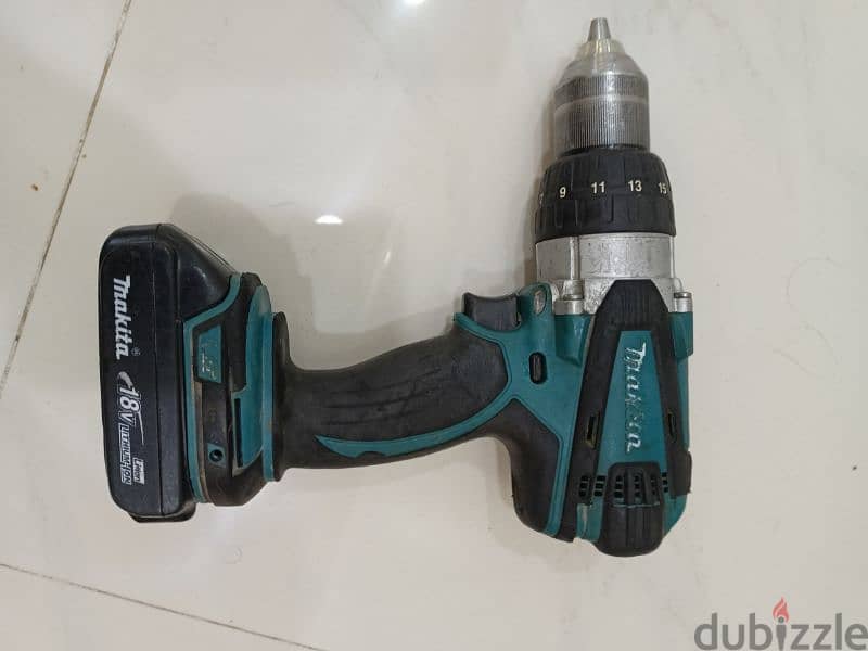 Used Makita Cordless Hammer drill DHP458 مثقاب مطرقة مكيتا لاسلكي 3