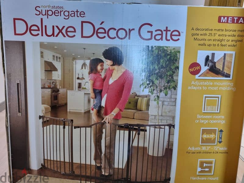 new deluxe decor gate for children's safety 0