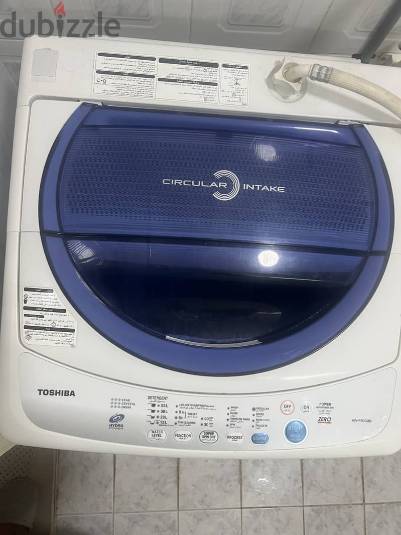 toshiba hydro power washing machine