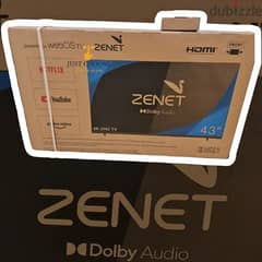 Zenet UHD Tv 43 inch New