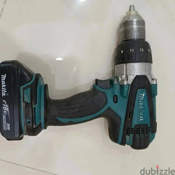 Used Makita Cordless Hammer drill DHP458 مثقاب مطرقة مكيتا لاسلكي 2