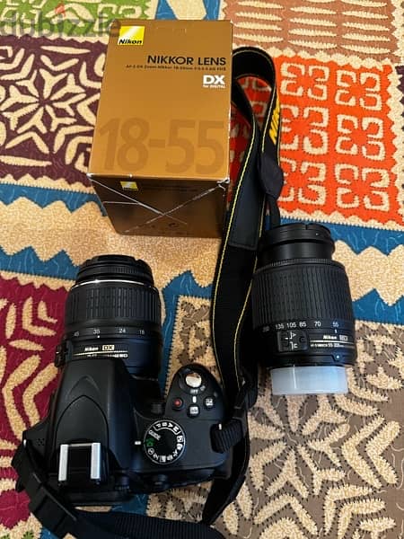 Nikon D3200 with or without 3 lens (50mm; 18-55mm; 55-200mm) 8