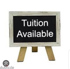Tution available in al buhir 0