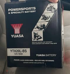 Brand New Battery - Motorcycle Yuasa YTX20HL-BS بطارية دراجة نارية