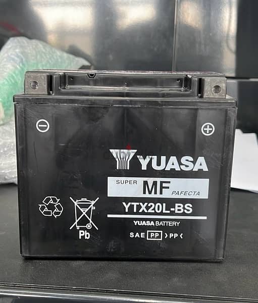 Brand New Battery - Motorcycle Yuasa YTX20HL-BS بطارية دراجة نارية 1