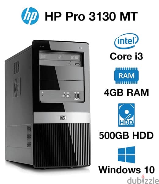 HP pro 3130 mt pc + screen 0